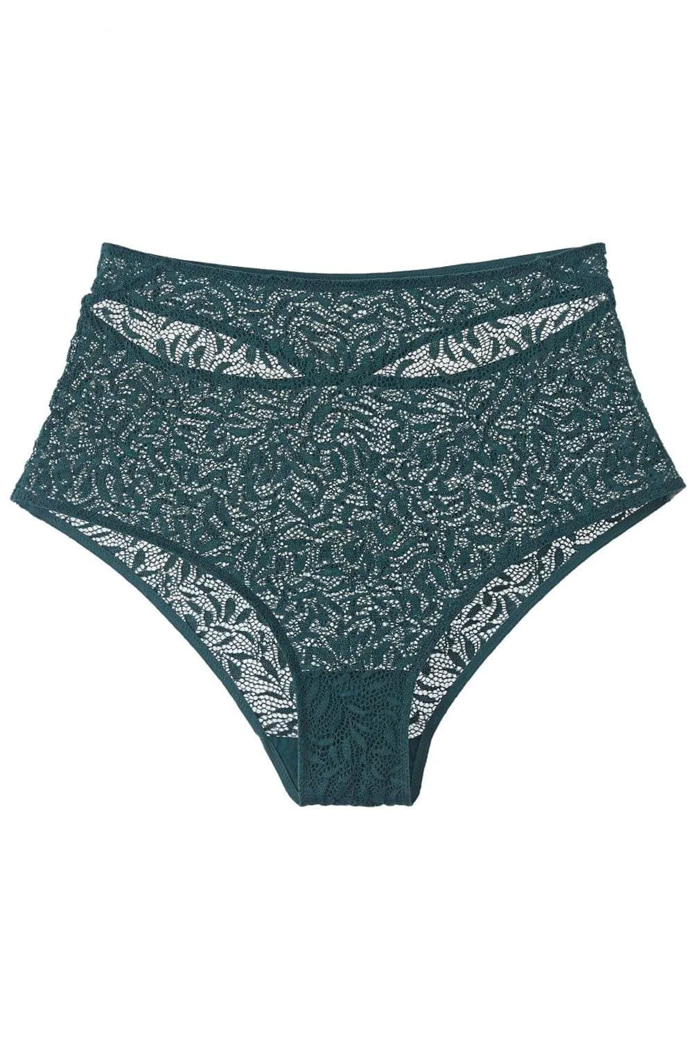 Acacia High Waist Cut Out Brief Cedar Green