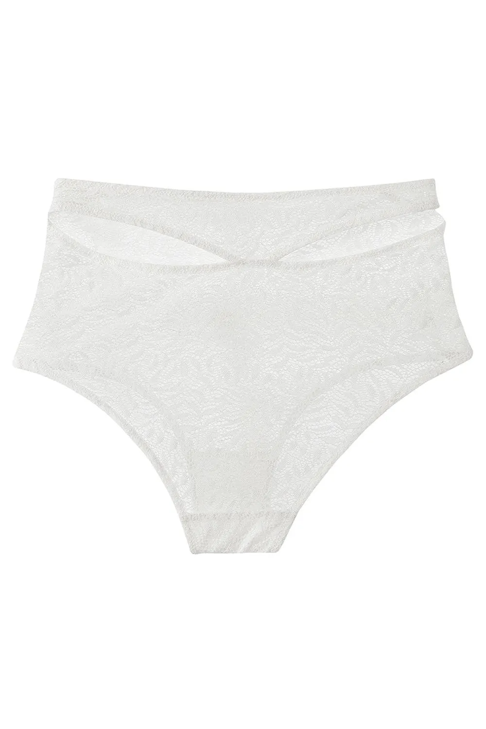 Acacia High Waist Cut Out Brief Off White