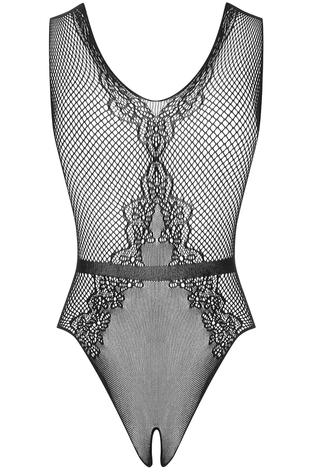 B115 Crotchless Teddy