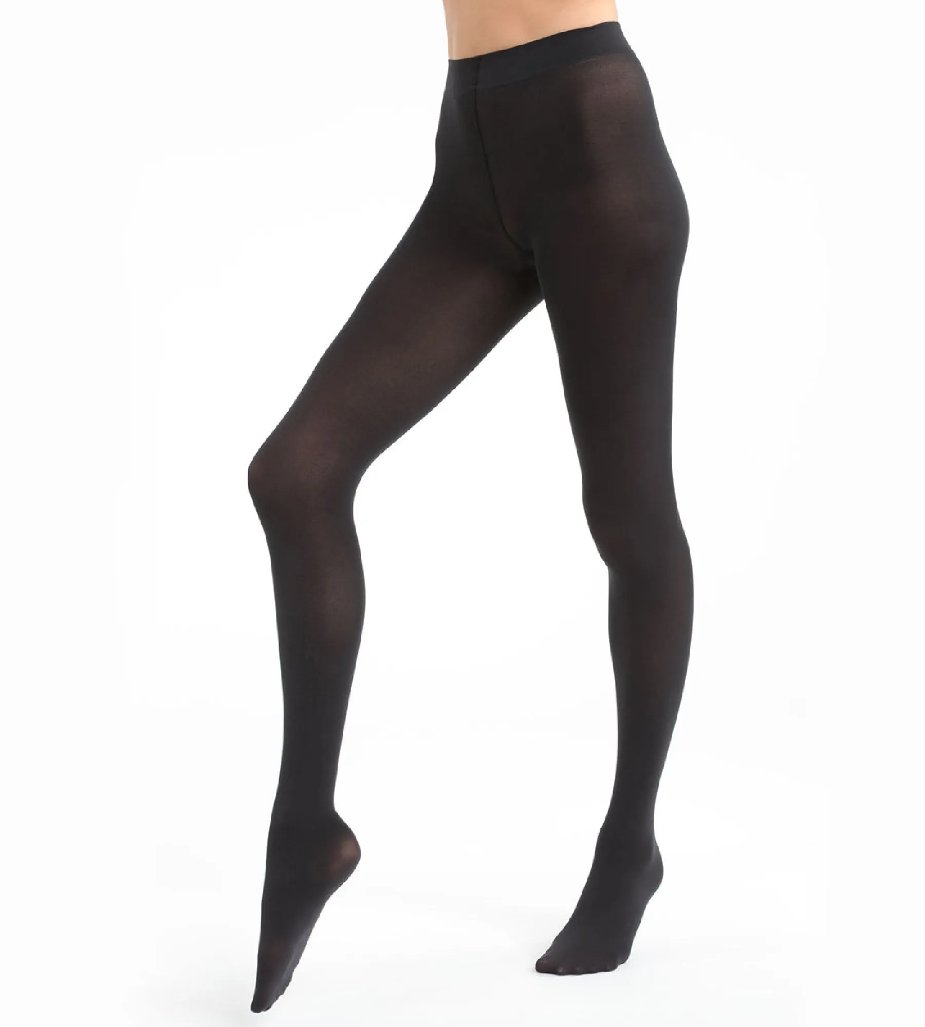 Black DIM Signature Opaque Velout 60 velour tights