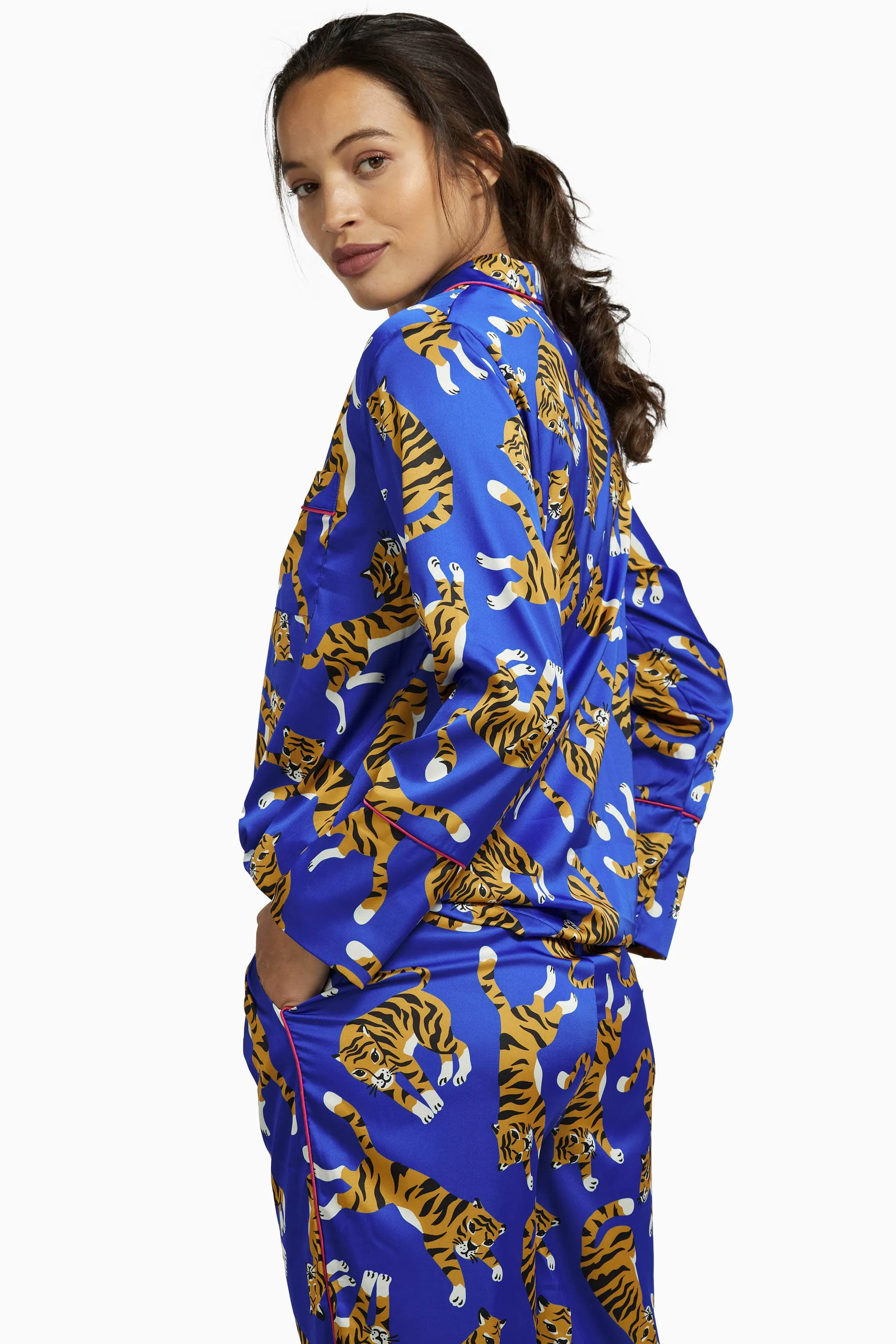 Blue Tiger Pyjama Set