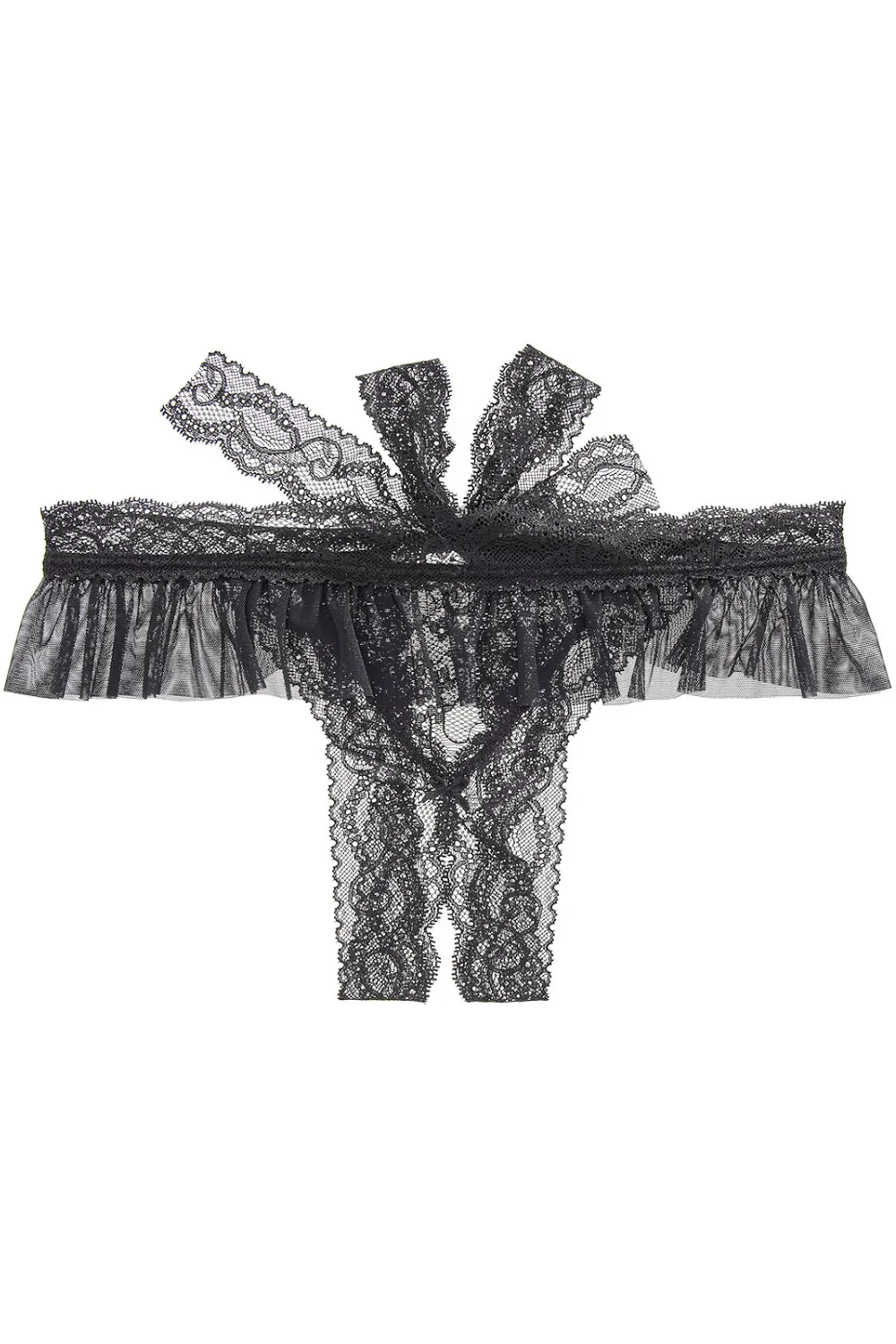 Boîte à Désir Openable Lace Thong