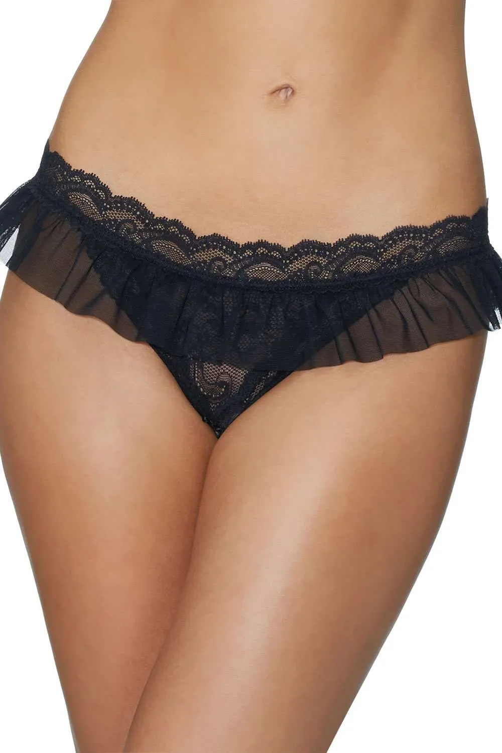Boîte à Désir Openable Lace Thong