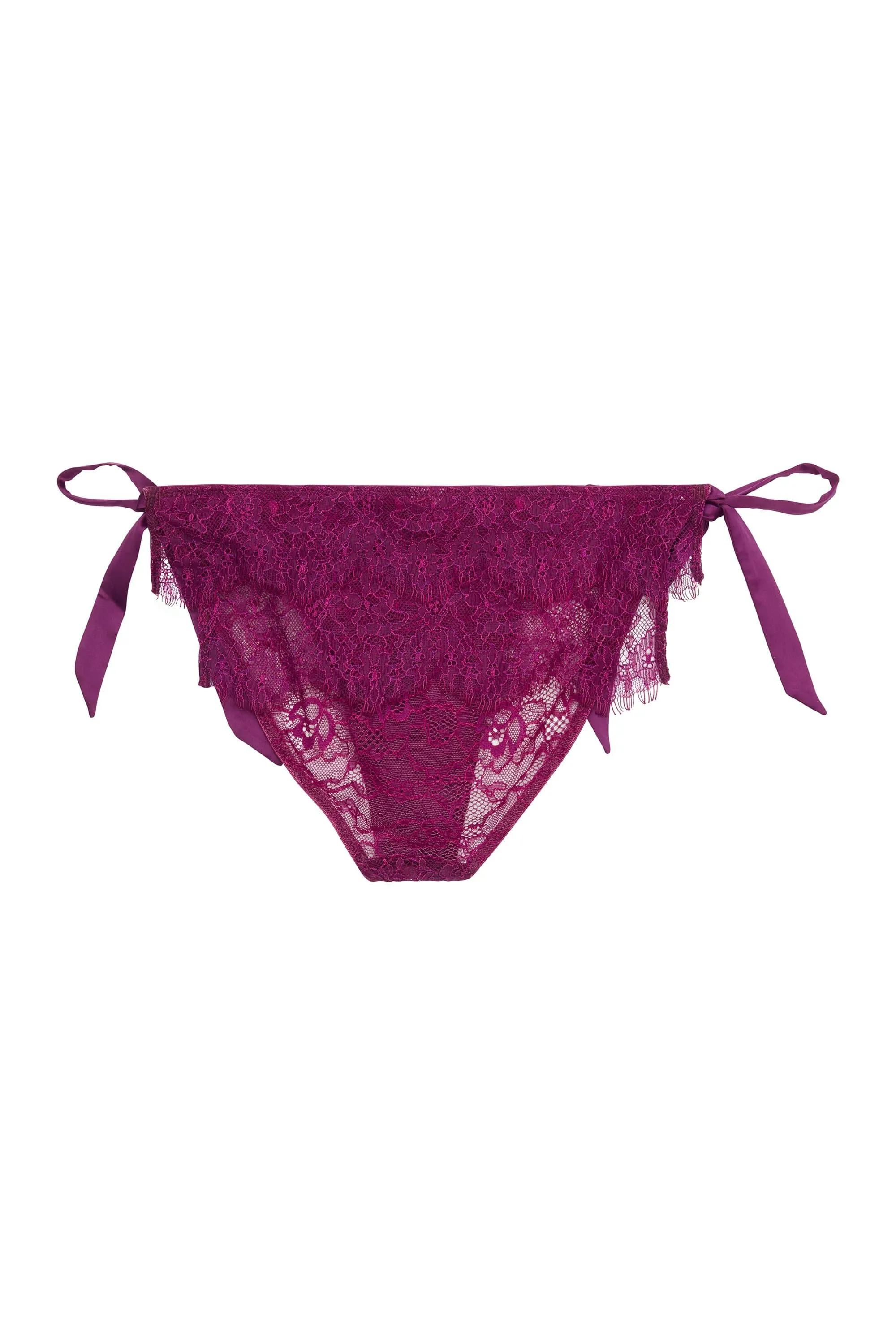 Bryn Purple Lace frill brief