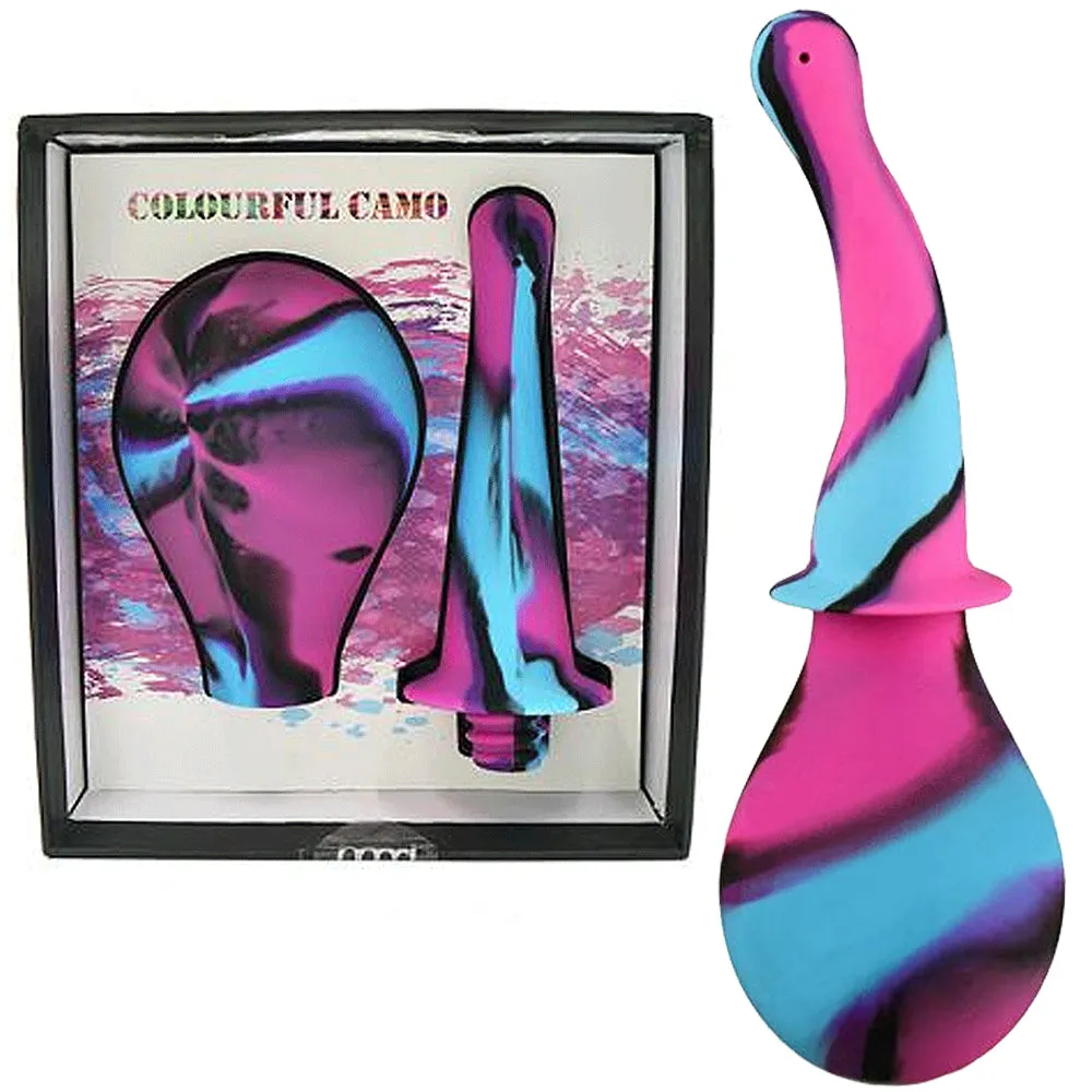 Camo Douche Cleansing Bulb Anal Vaginal Cleaner Enema Irrigation Ass  Sex Toy