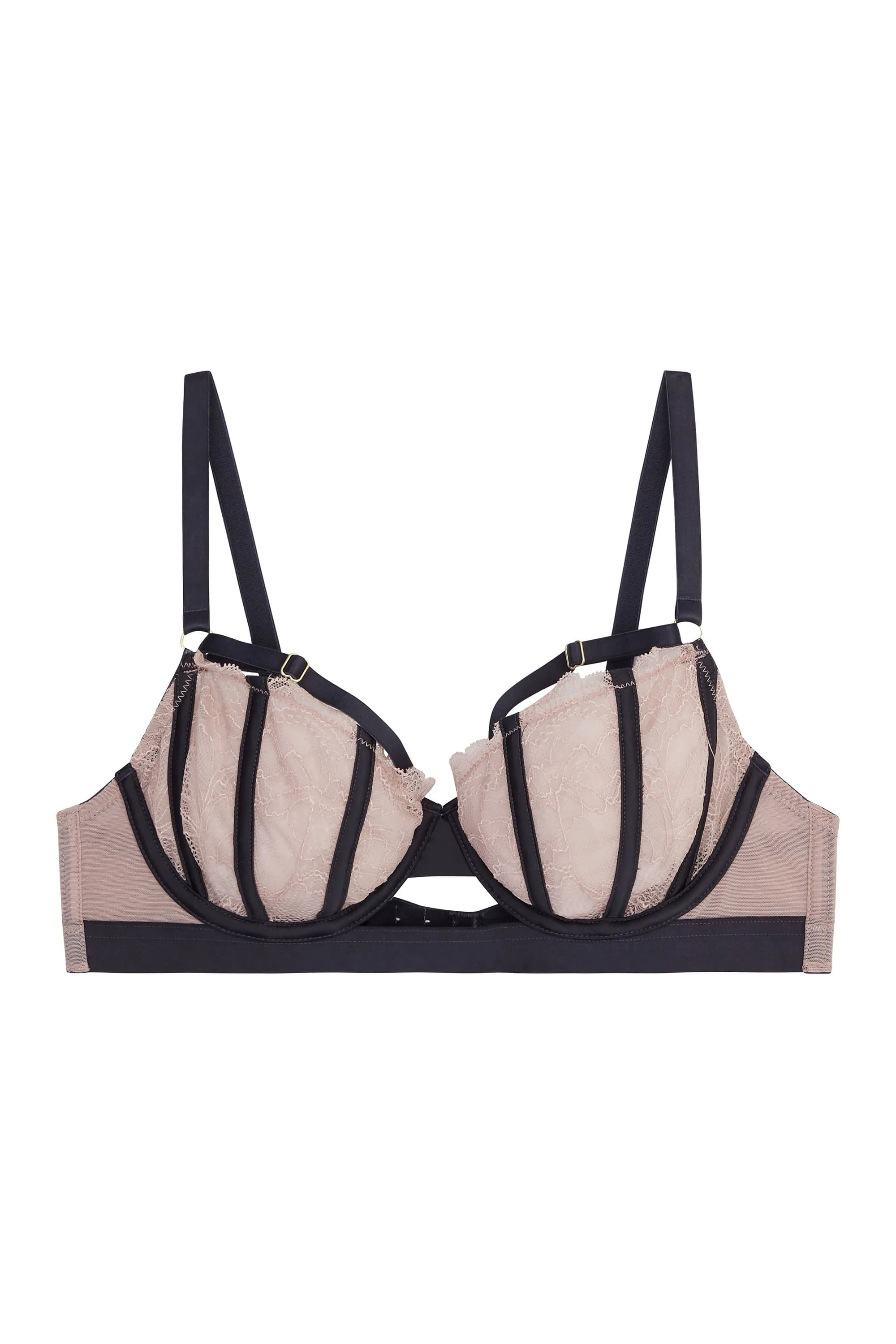 Celestina Satin Binding Lace Fuller Bust Bra
