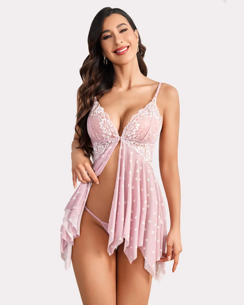 Christmas Front Closure Babydoll