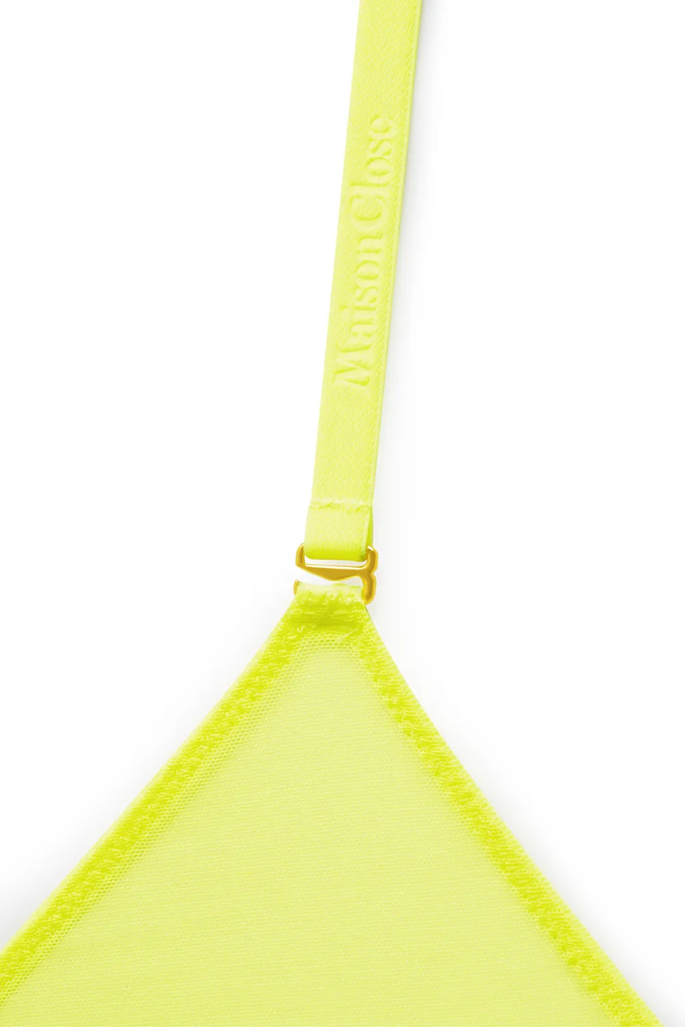 Corps à Corps Triangle Bra Neon Yellow