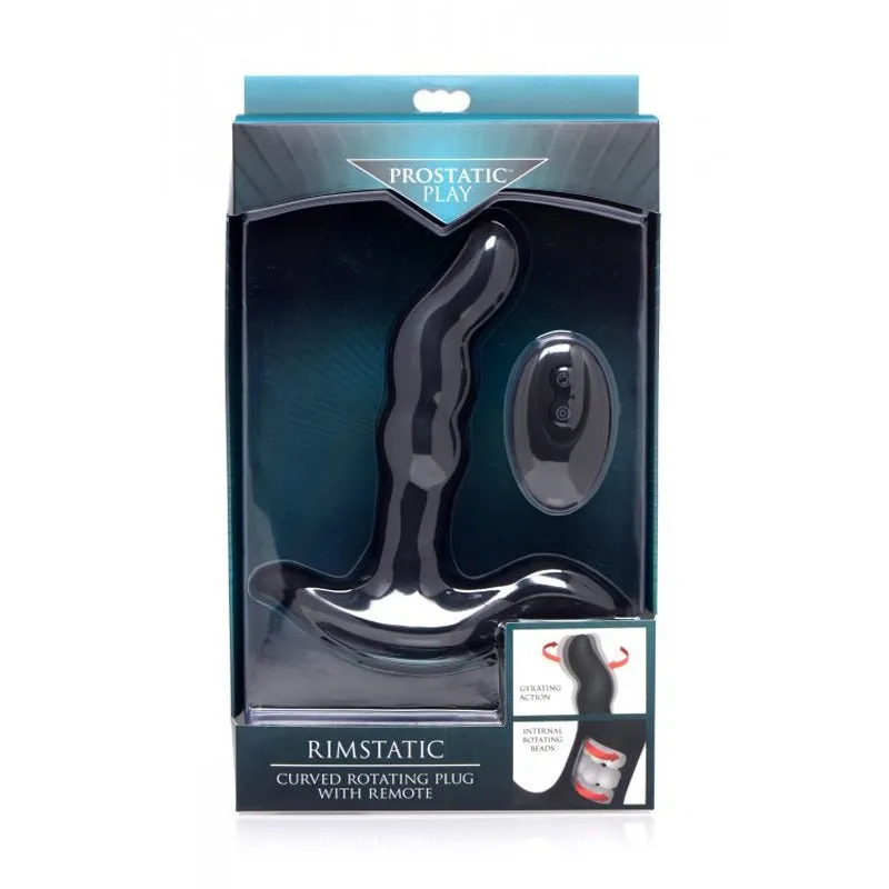 Curved Rotating Prostate Plug w/Remote