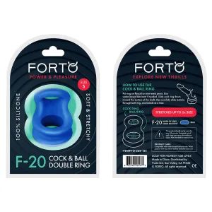 F-20: BALLS STRETCHER (LIQUID SILICONE) SMALL - BLUE