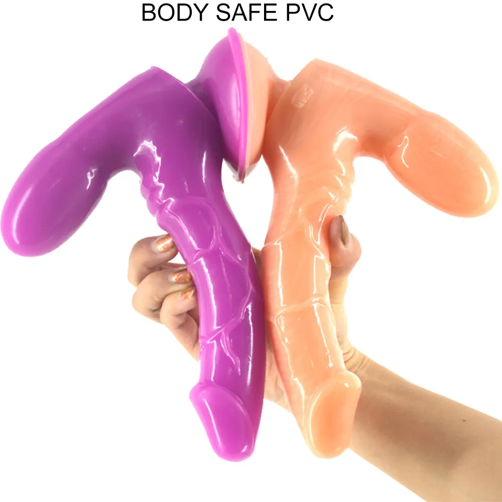 FAAK-CHGD025 Realistic Double Anal Dildo Dong Flesh