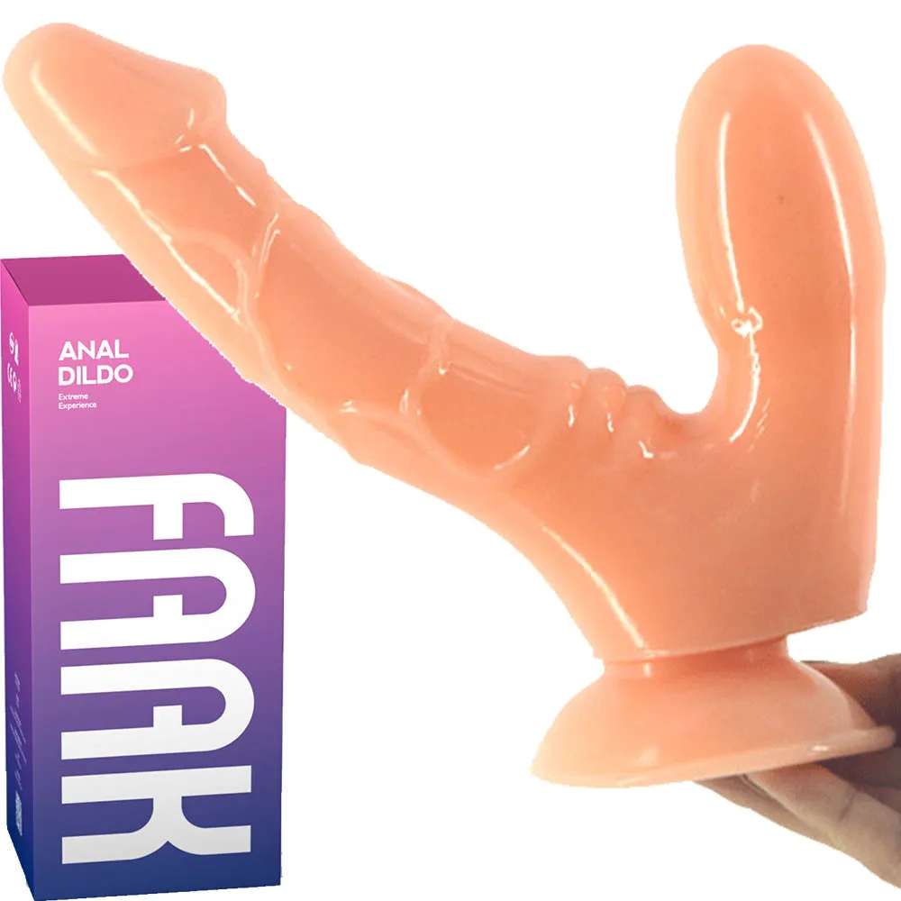 FAAK-CHGD025 Realistic Double Anal Dildo Dong Flesh