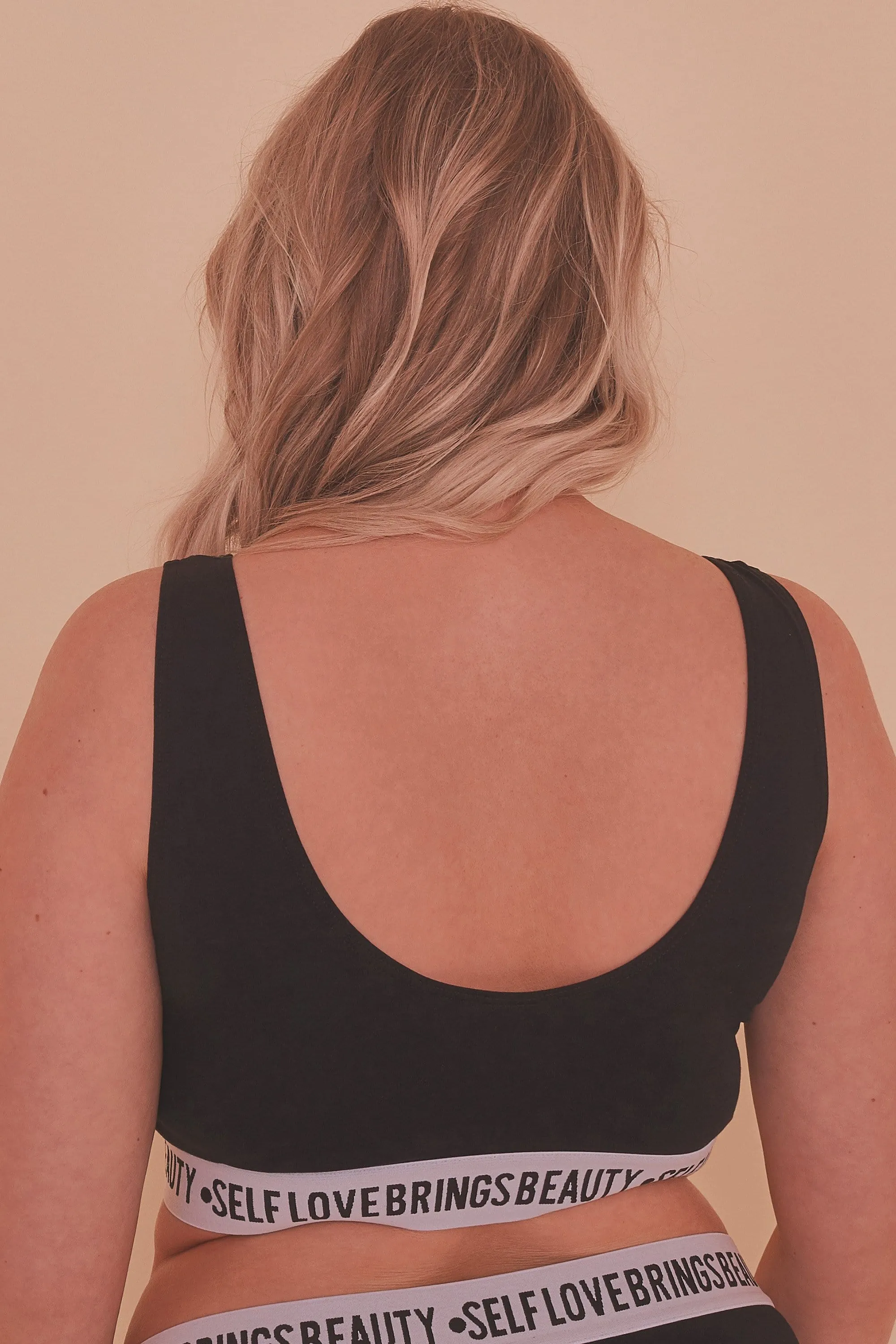 Felicity Hayward Self Love Black Crop Top Curve