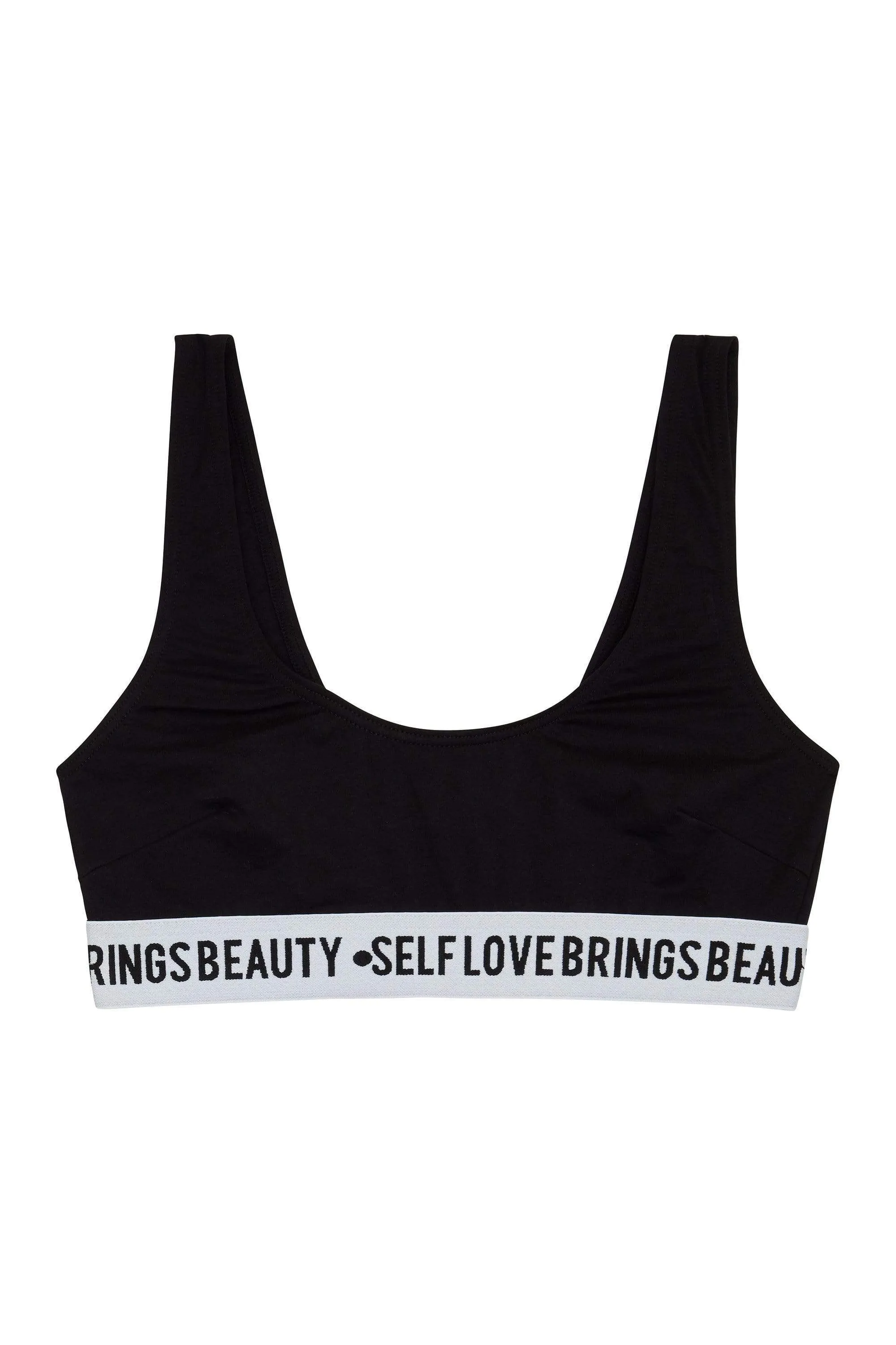 Felicity Hayward Self Love Black Crop Top