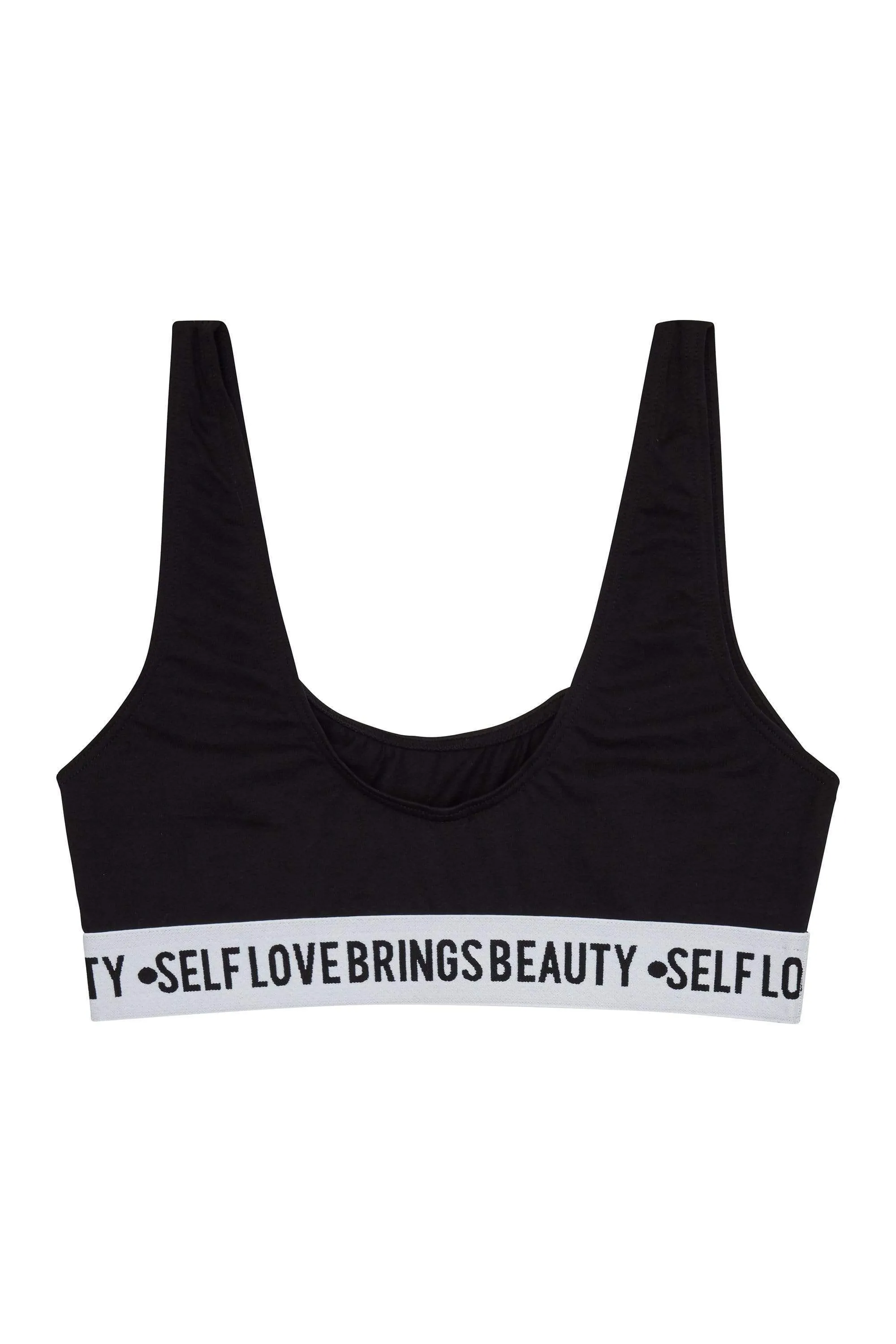 Felicity Hayward Self Love Black Crop Top