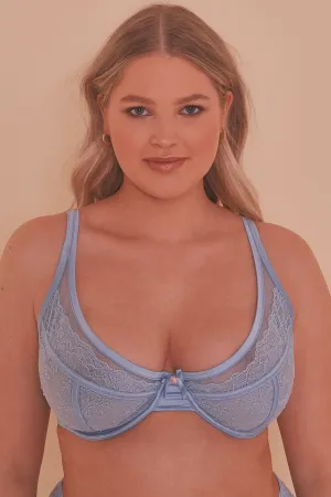 Felicity Hayward Sybil Baby Blue High Apex Bra Curve