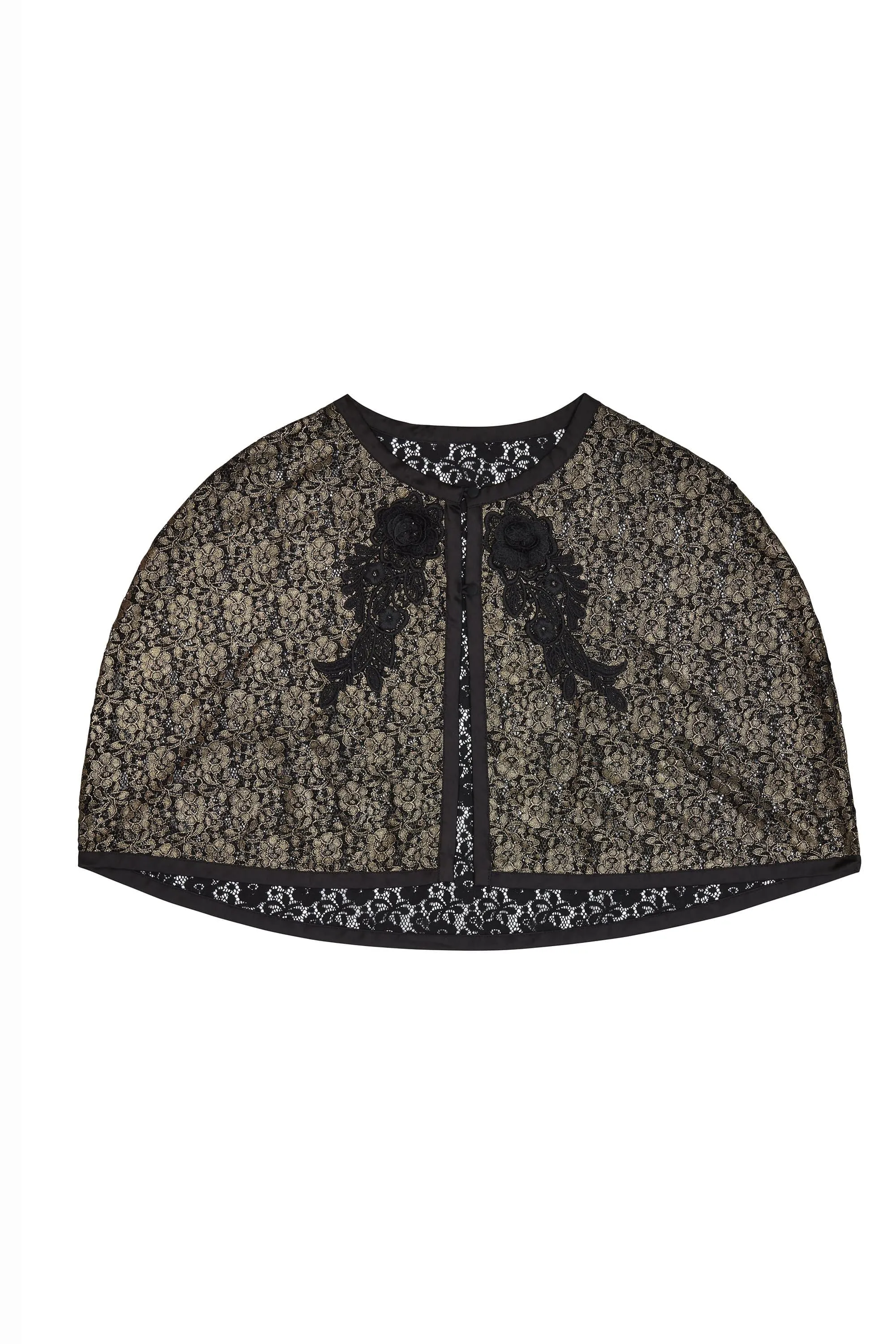 FFFB Lace applique curve cape
