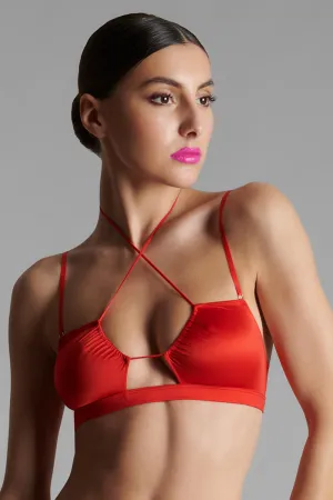 French Kiss Bralette Red