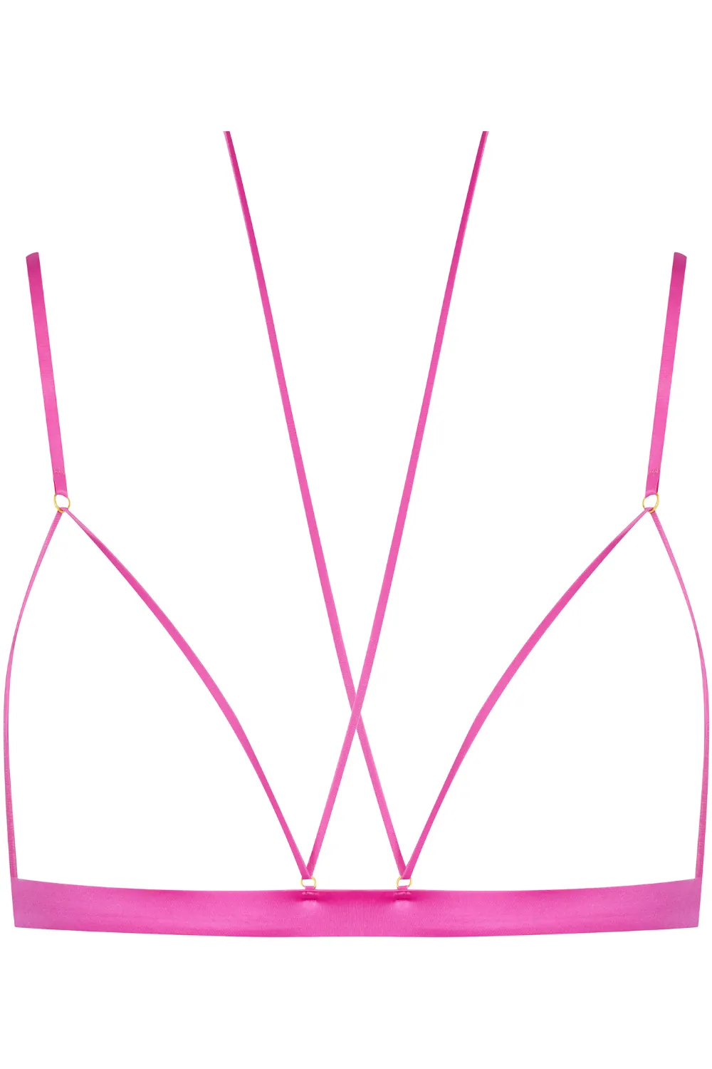 French Kiss Open Triangle Bra Pink