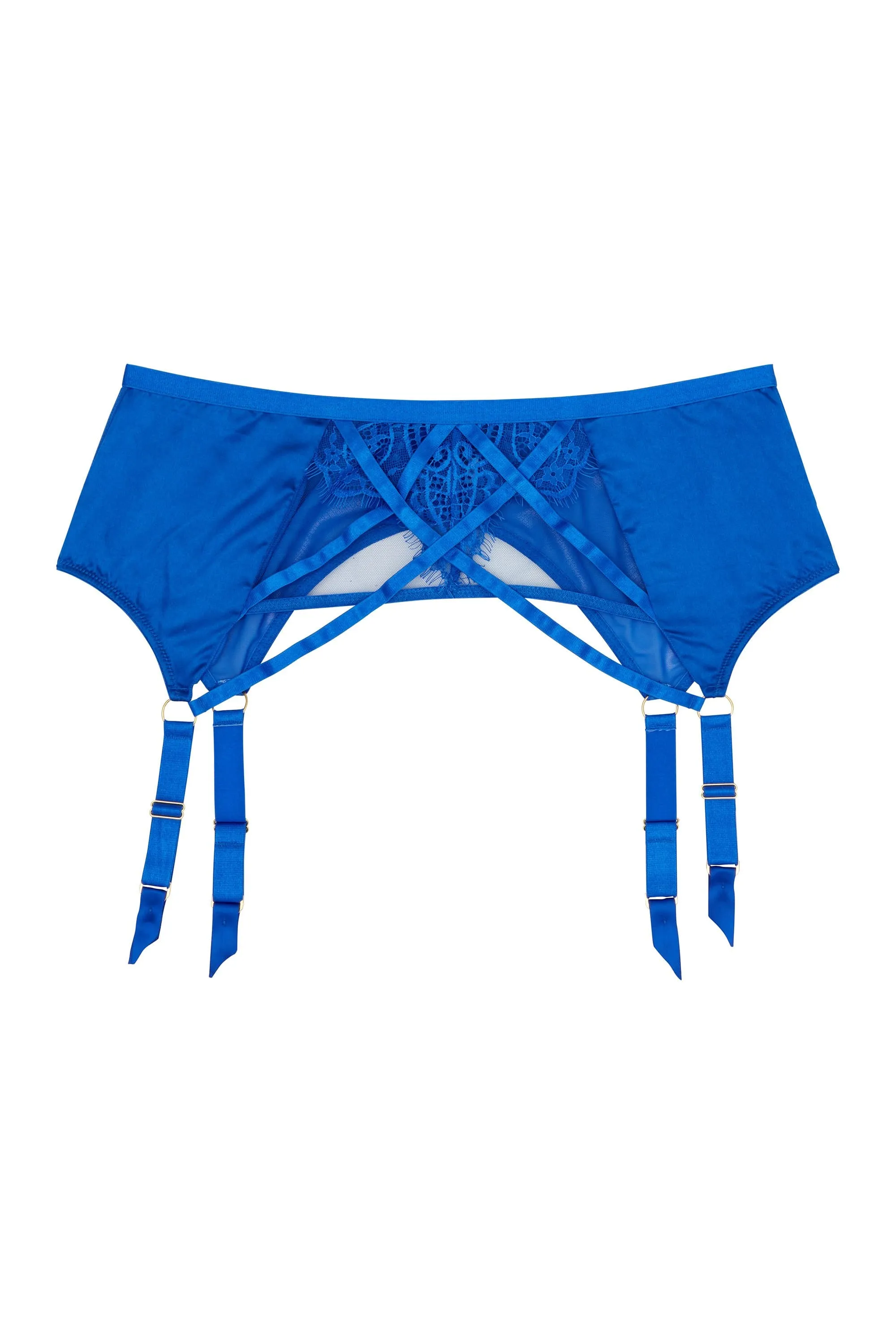 Gabi Fresh Lyla Strappy Cobalt Suspender Belt
