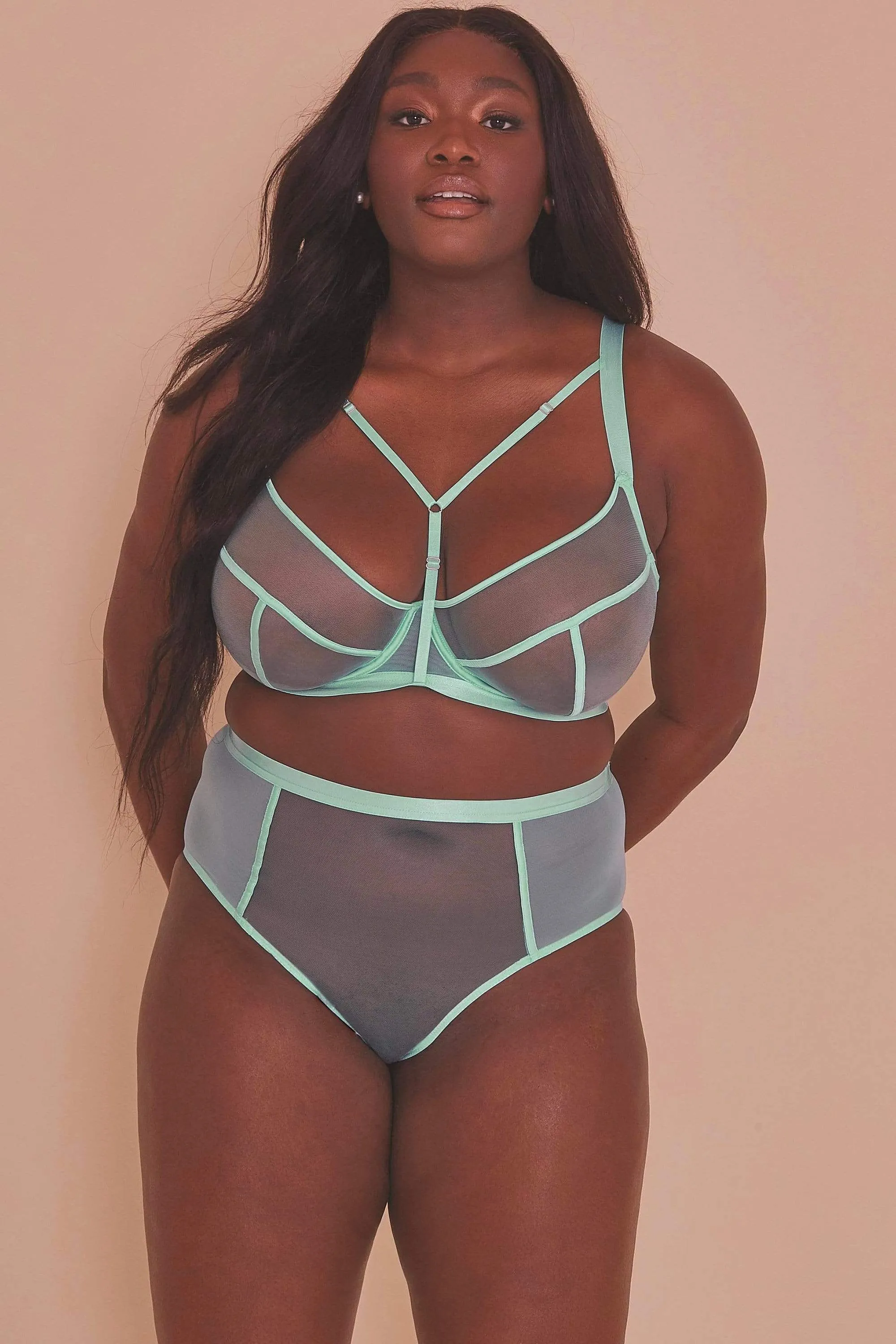 Gabi Fresh Misha Turquoise Non Padded Strappy Bra