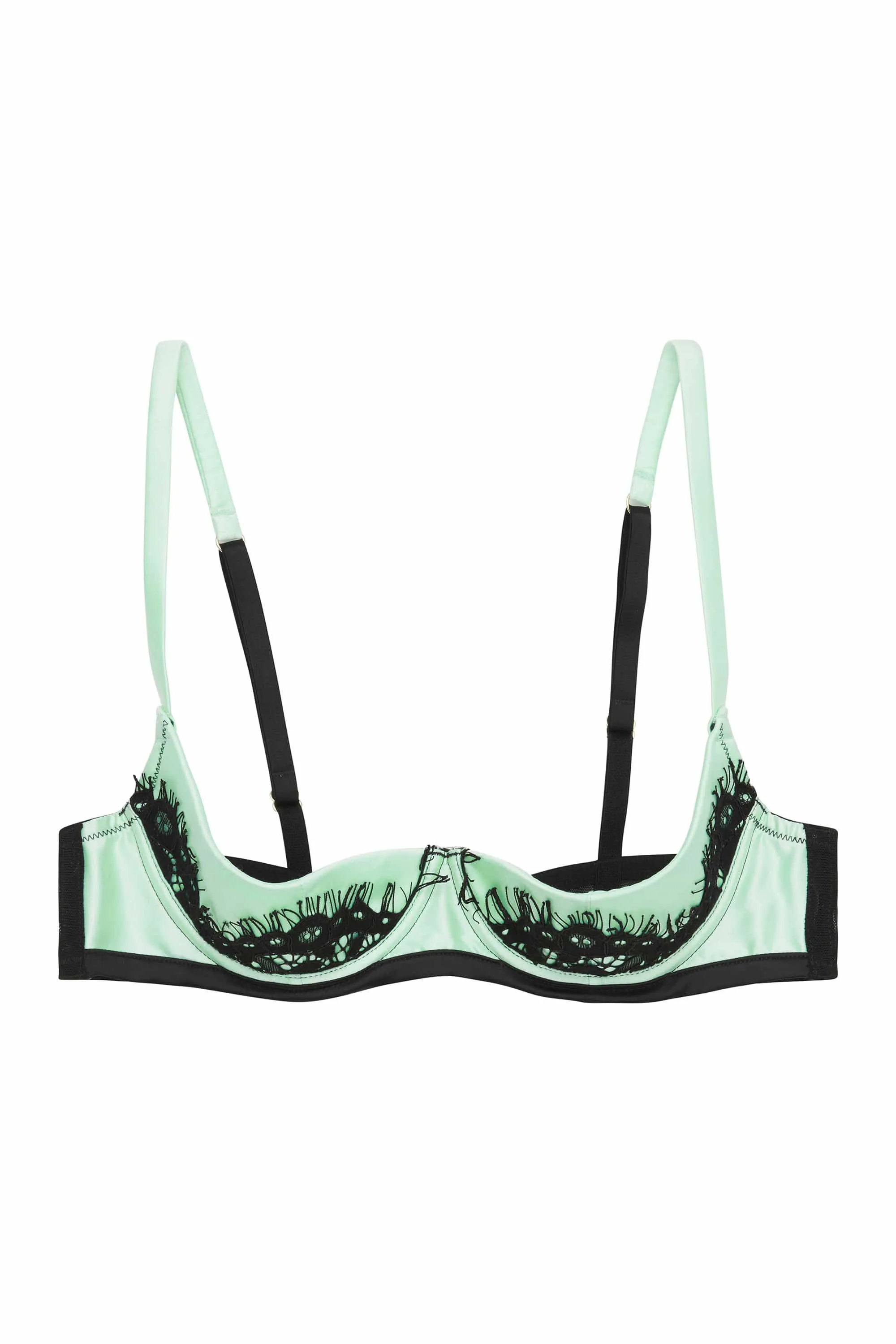 Hedy Mint Curve Lace Quarter Cup Bra