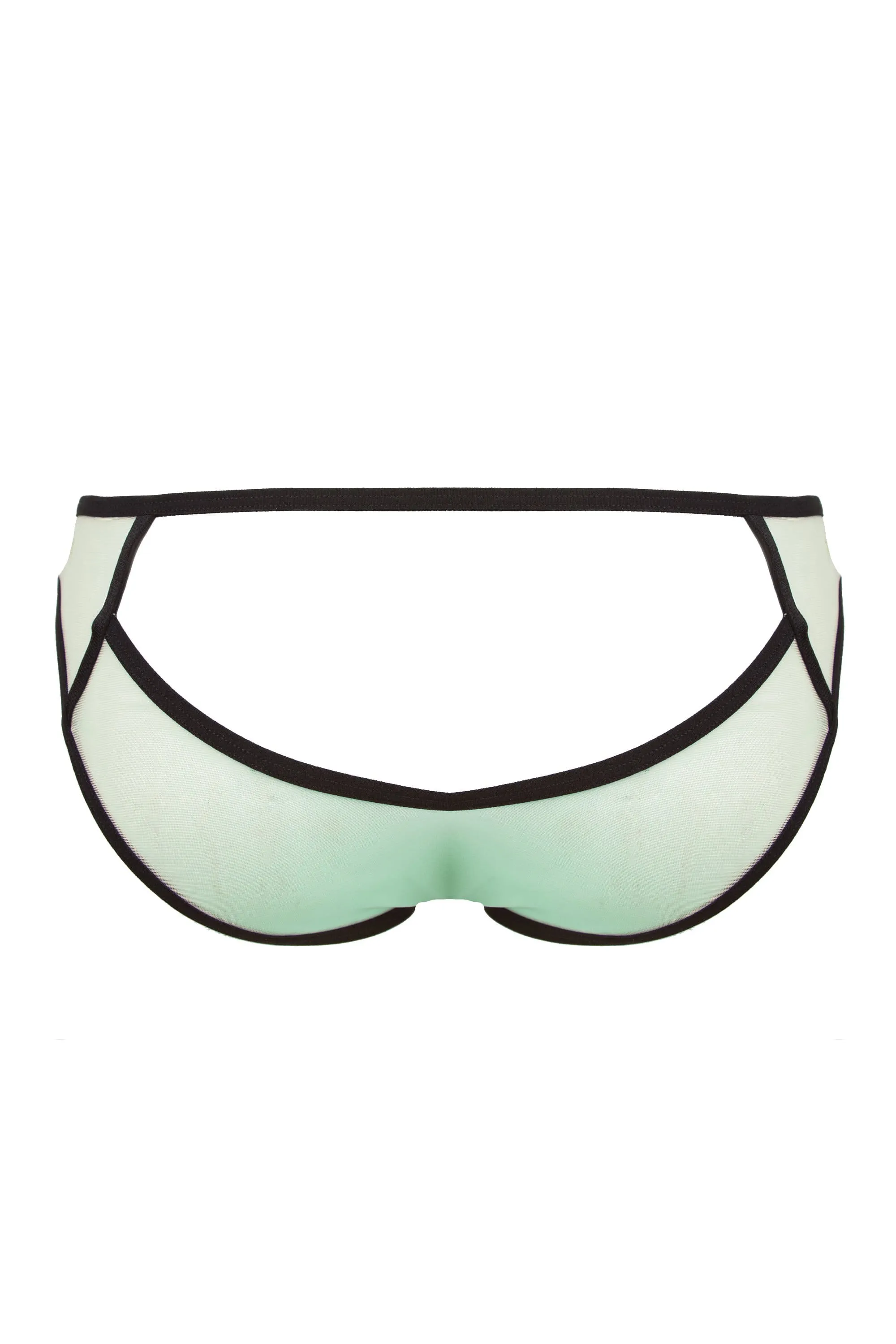 Hedy Mint Lace Curve Brief