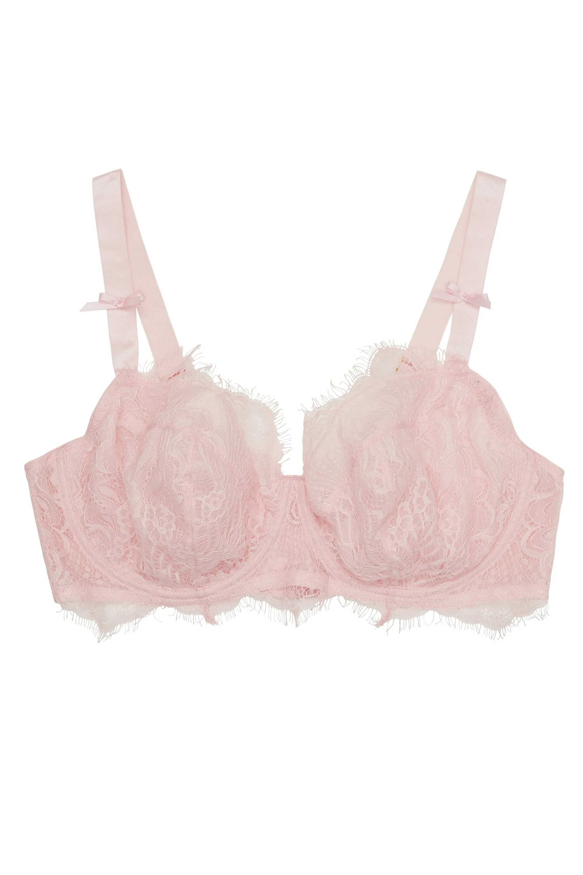 Holly Blush Pink Mesh & Lace Bra