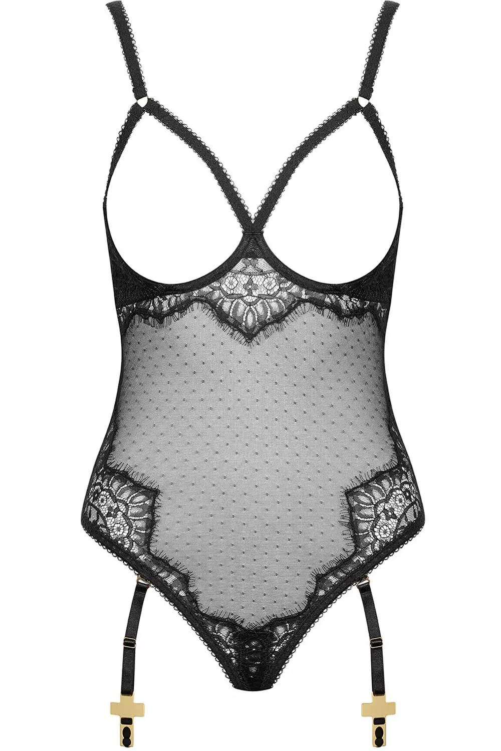 Inspiration Divine Cupless Suspender Thong Body