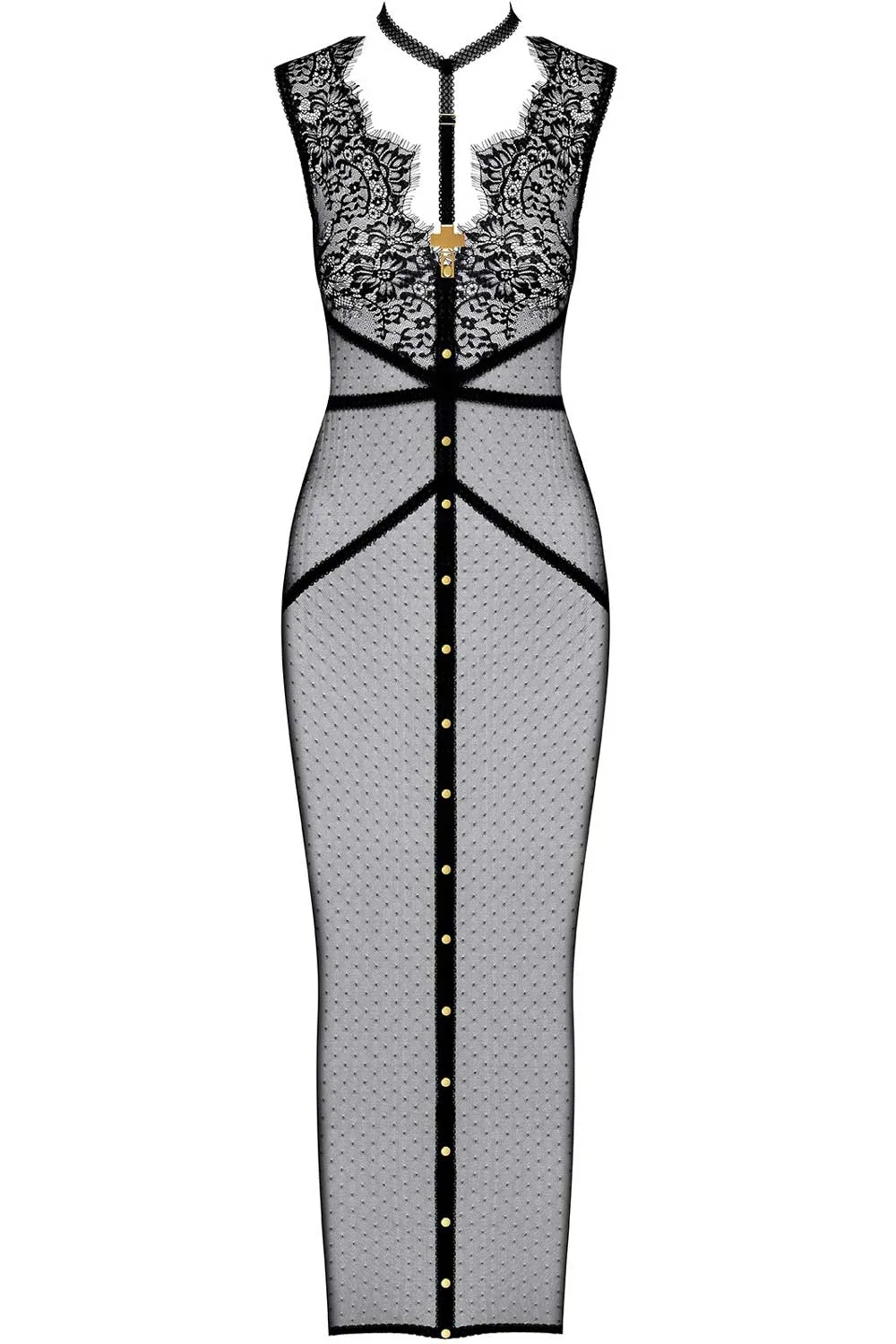 Inspiration Divine Long Dress with Harness