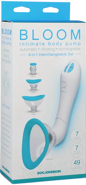 Intimate Body Pump - Automatic - Vibrating - Rechargeable (Sky Blue/White)