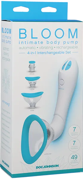 Intimate Body Pump - Automatic - Vibrating - Rechargeable (Sky Blue/White)