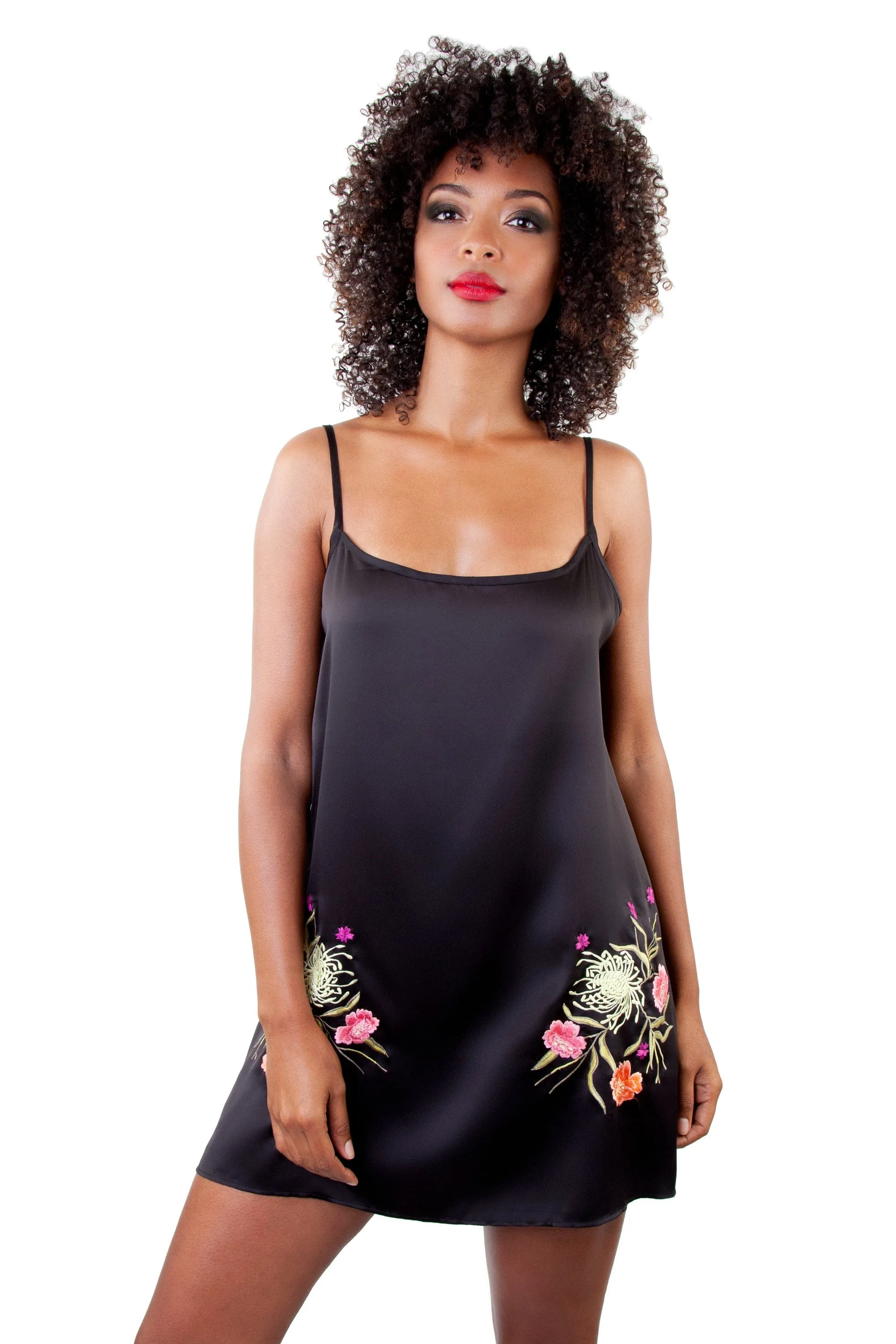 Jasmin Embroidered Chemise - Seconds
