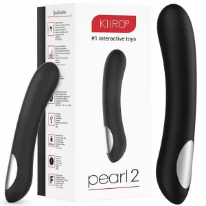 Kiiroo Pearl2 Interactive G Spot Vibrator Black USB Rechargeable Pearl 2 Sex Toy