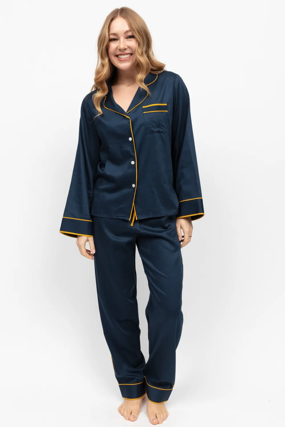 Knightsbridge Navy Pyjama Set