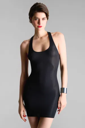 La Femme Amazone Short Dress Black