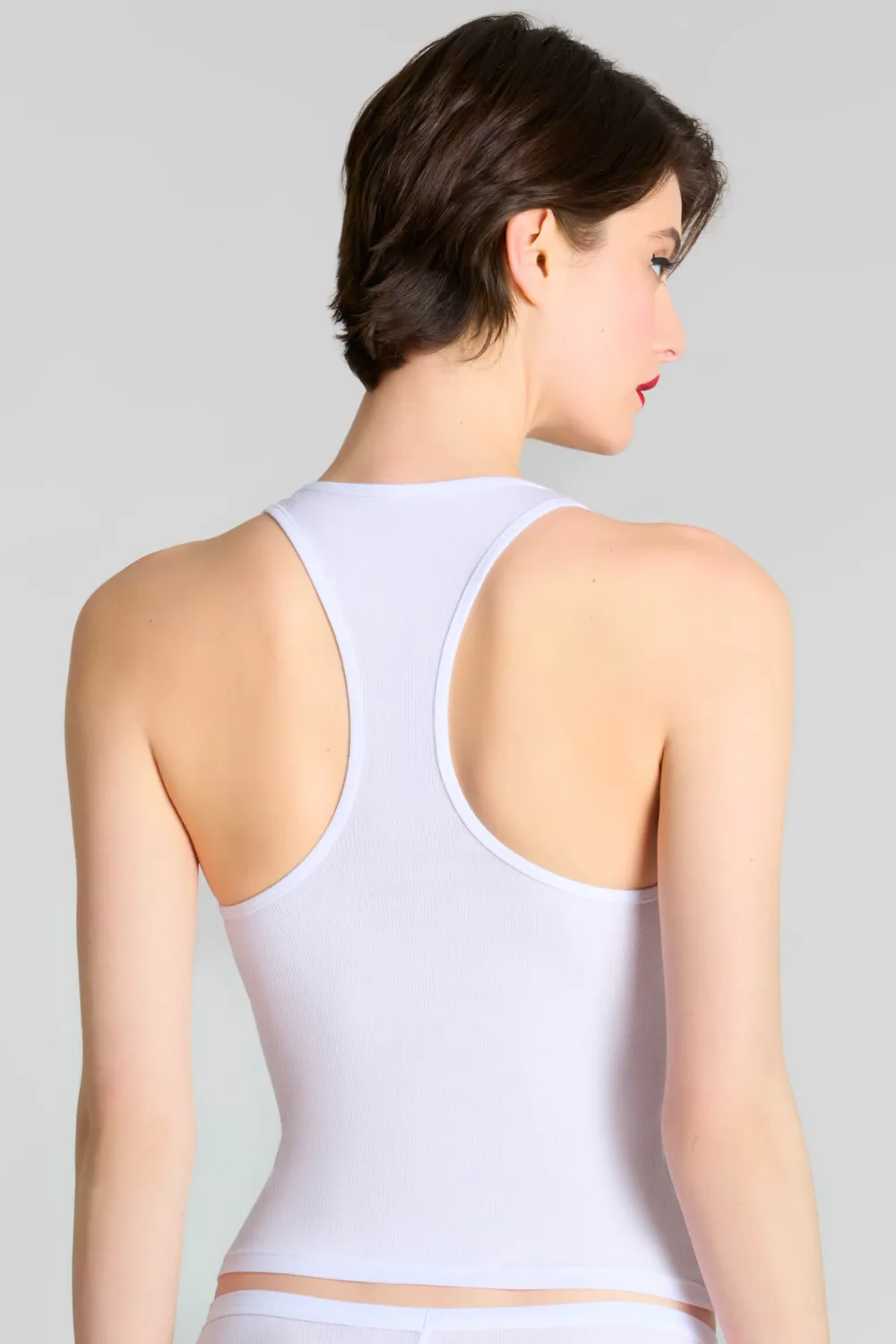 La Femme Amazone Tank Top White