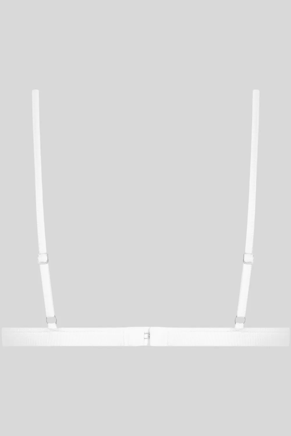La Femme Amazone Triangle Bra White