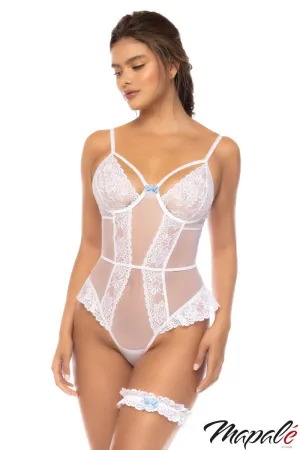 Lace Teddy & Garter