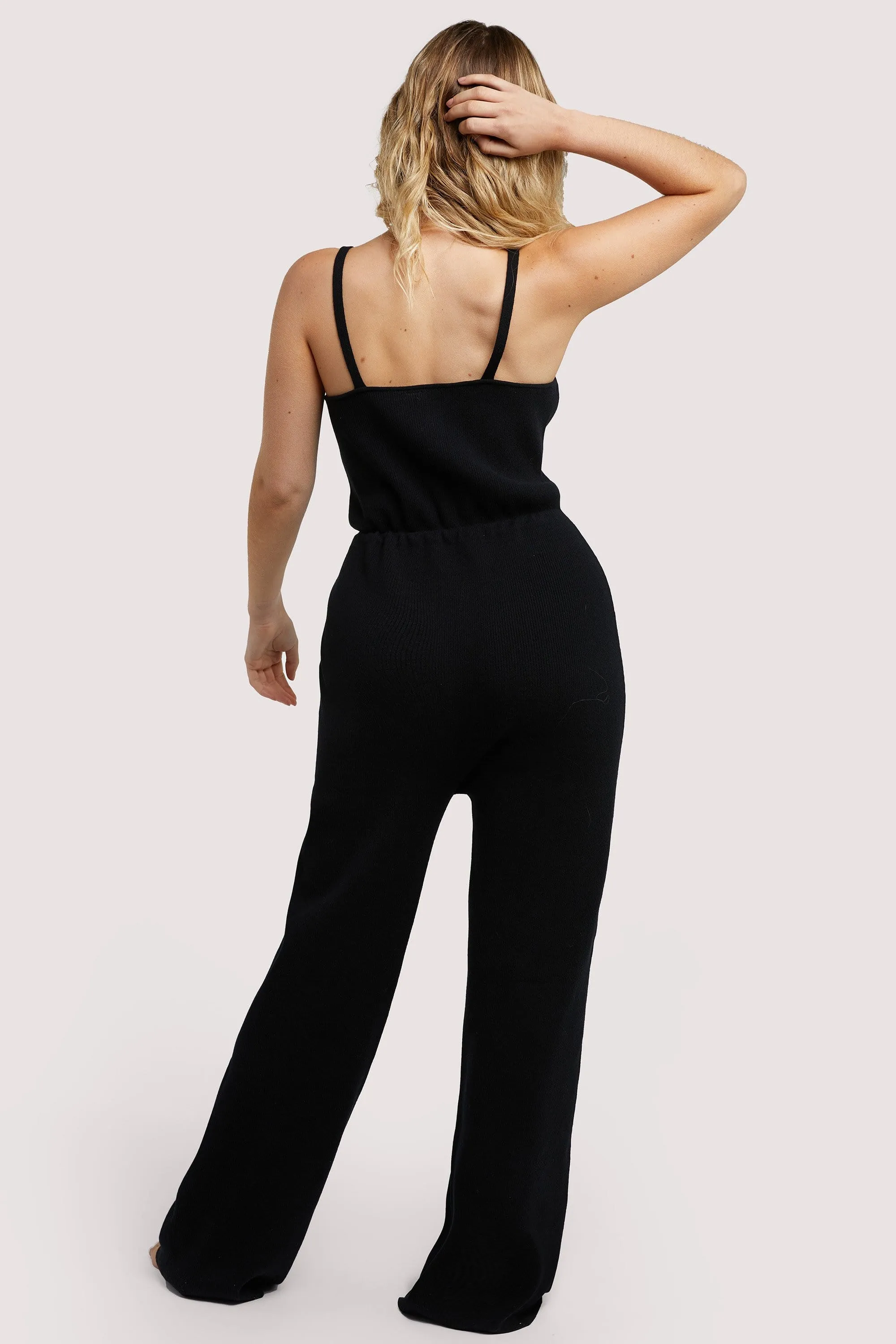 Lounge Black Knitted Jumpsuit