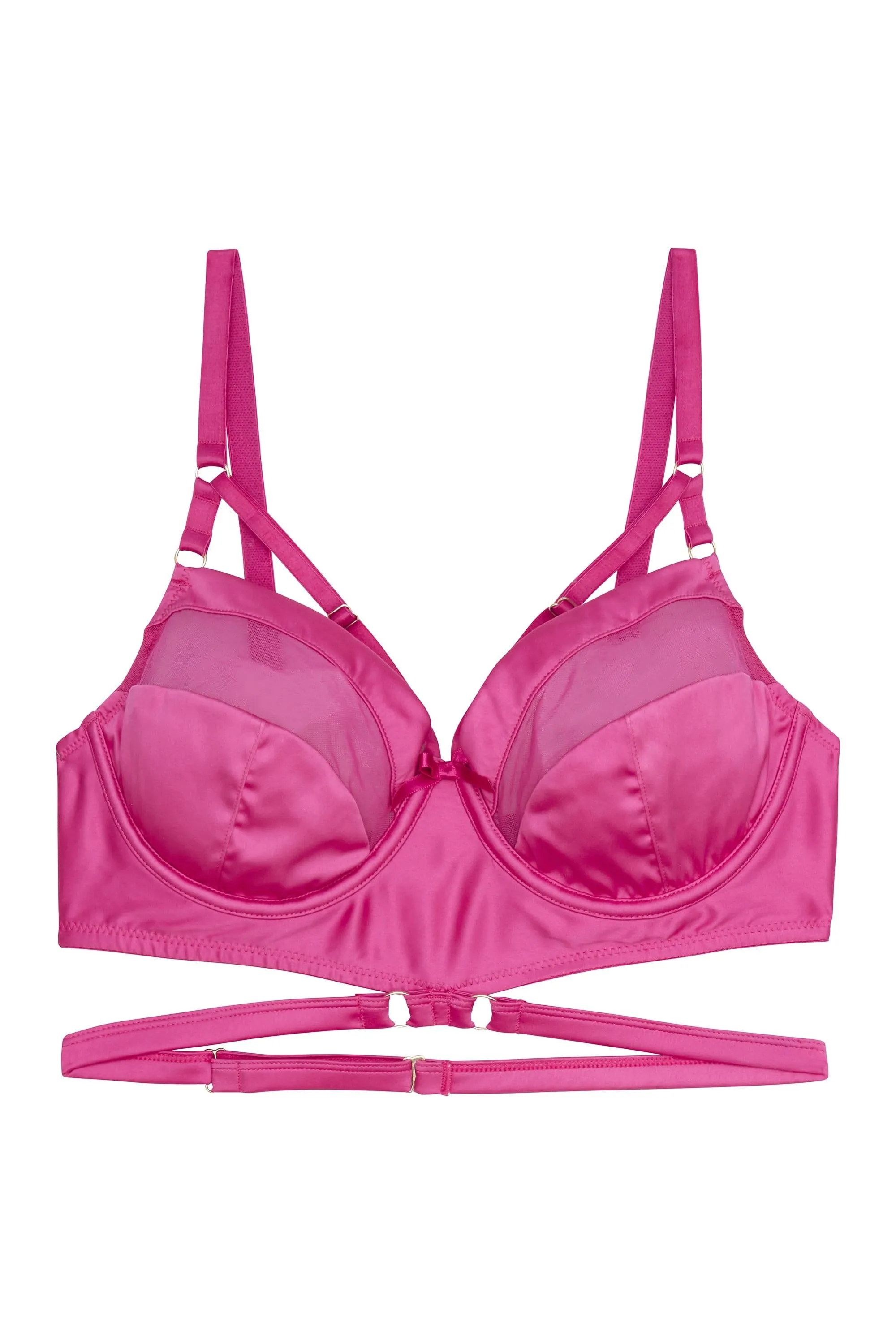 Madeleine Bondage Bra Core Hot Pink