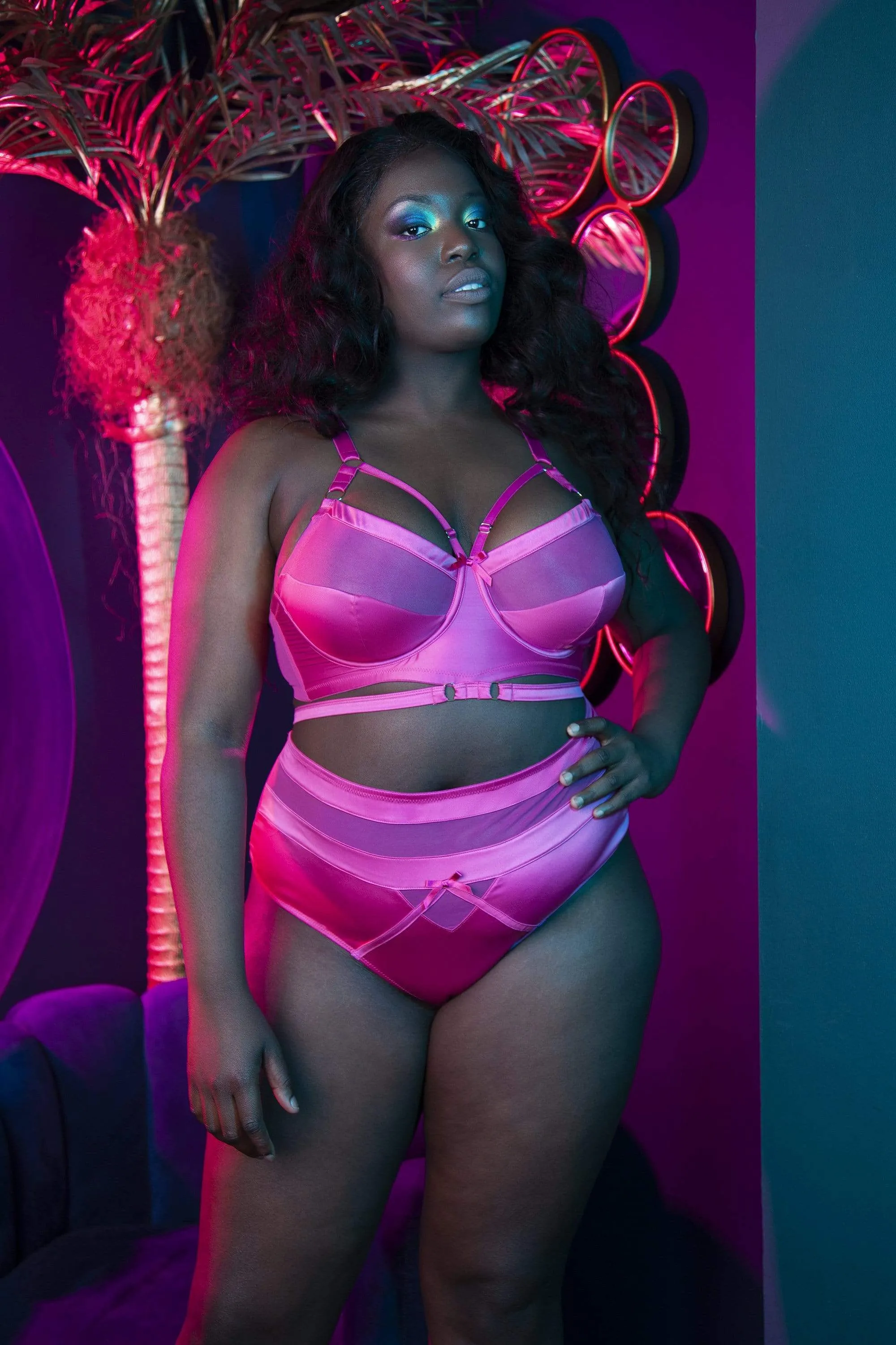 Madeleine Bondage Hot Pink Brief