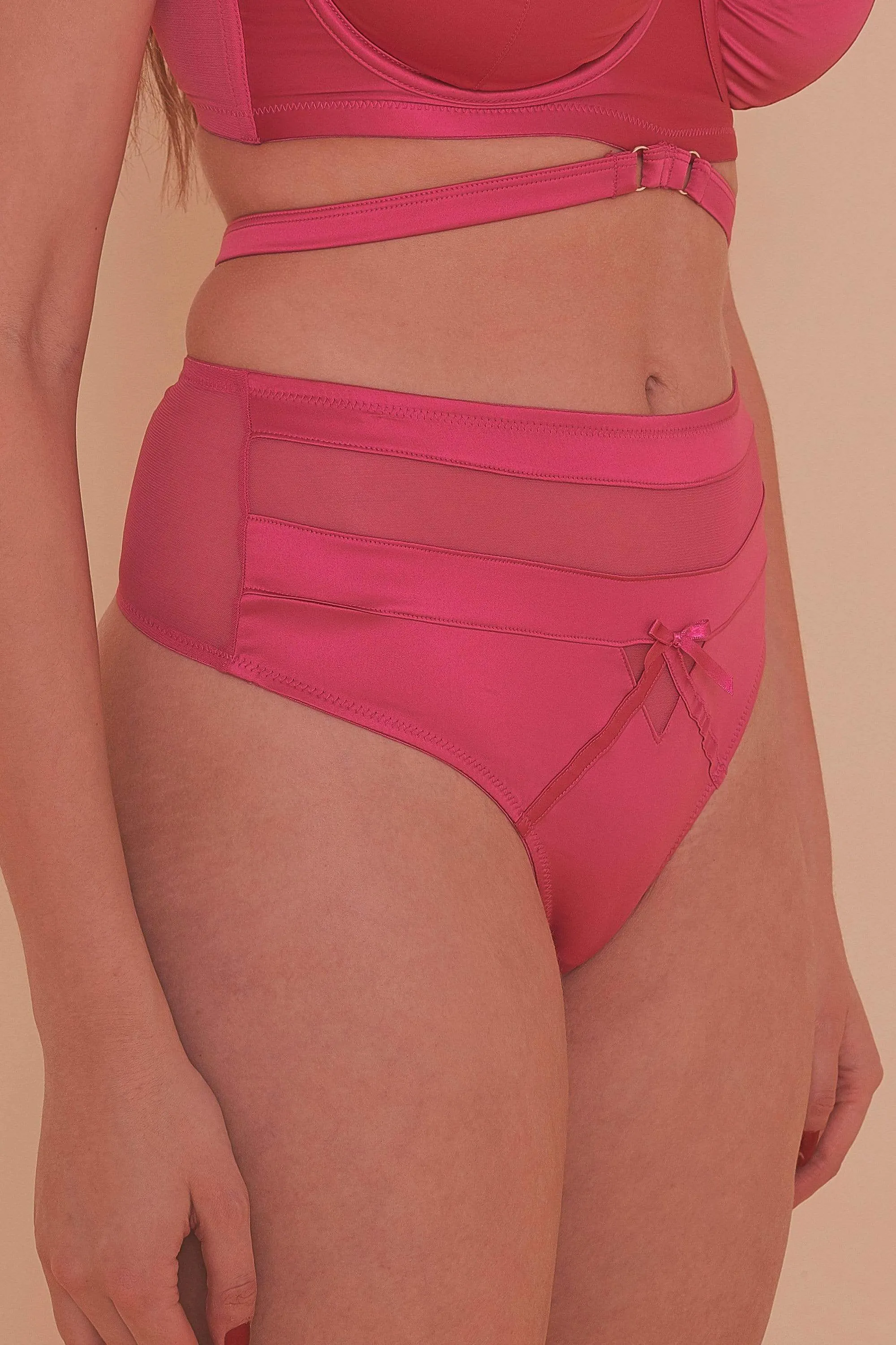 Madeleine Bondage Hot Pink Brief