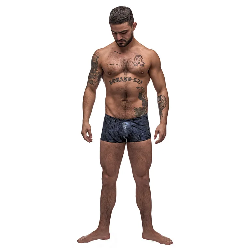 Male Power Blue Streak Mini Short Blue Small