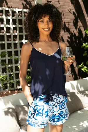 Marie Tile Print Shorts. Size UK 8