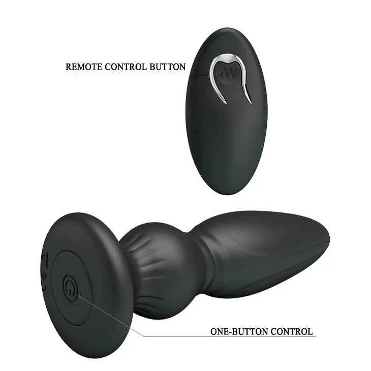 MR Play Powerful Vibrating Anal Plug Remote Butt Prostate Massager Sex Toy