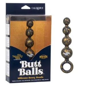 Naughty Bits Butt Balls Silicone Booty Beads - Multi Color