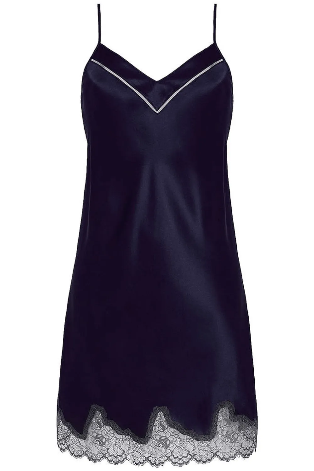 Nocturne Silk Nightdress Midnight. Size 1 (UK 8-10)