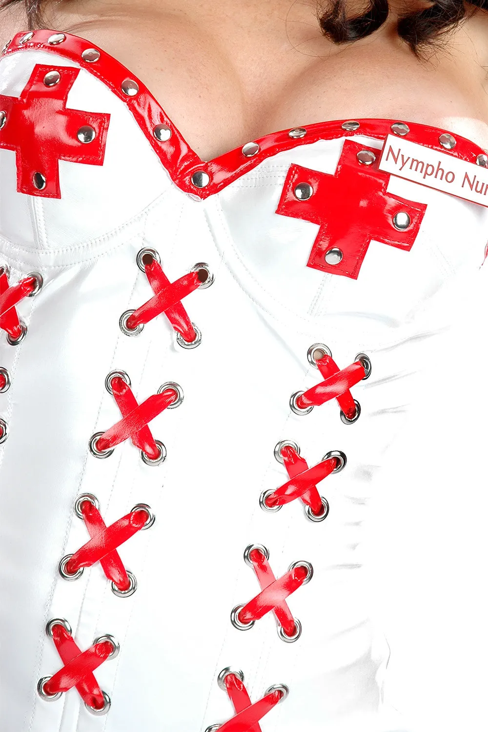 Nurse Napalm Strapless Garter Dress