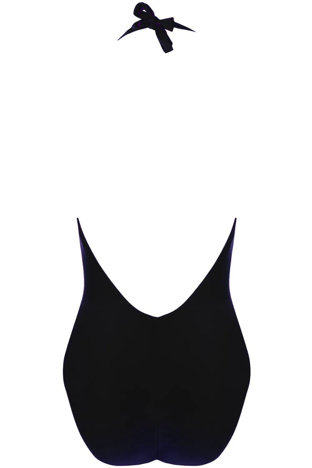 Perles Nacrées Halter Swimsuit Black